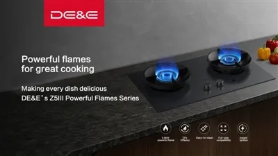 Introducing The DE&E’s Z5III Series Gas Stove: Powerful Flame, Delicious Cooking