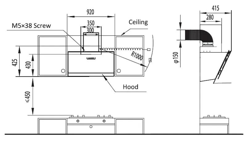 Kitchen Exhaust System Installation View Kitchen Exhaust System Installation View
