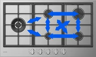 Easy Slide Pan Support of Gas Stoves for Sale Easy Slide Pan Support of Gas Stoves for Sale