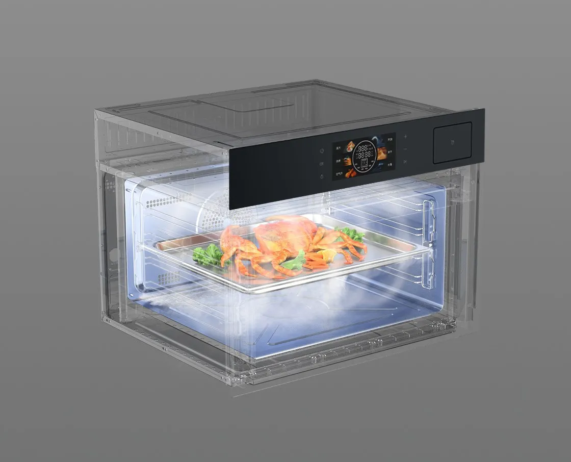 Cloud-Spray Pure-Steaming of Steamer and Oven Combo Cloud-Spray Pure-Steaming of Steamer and Oven Combo