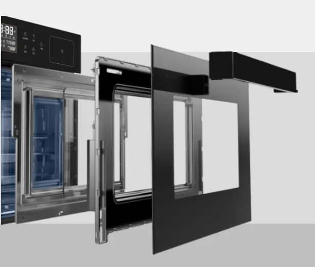 Three-Layer Insulated Glass of Convection Combination Oven Three-Layer Insulated Glass of Convection Combination Oven